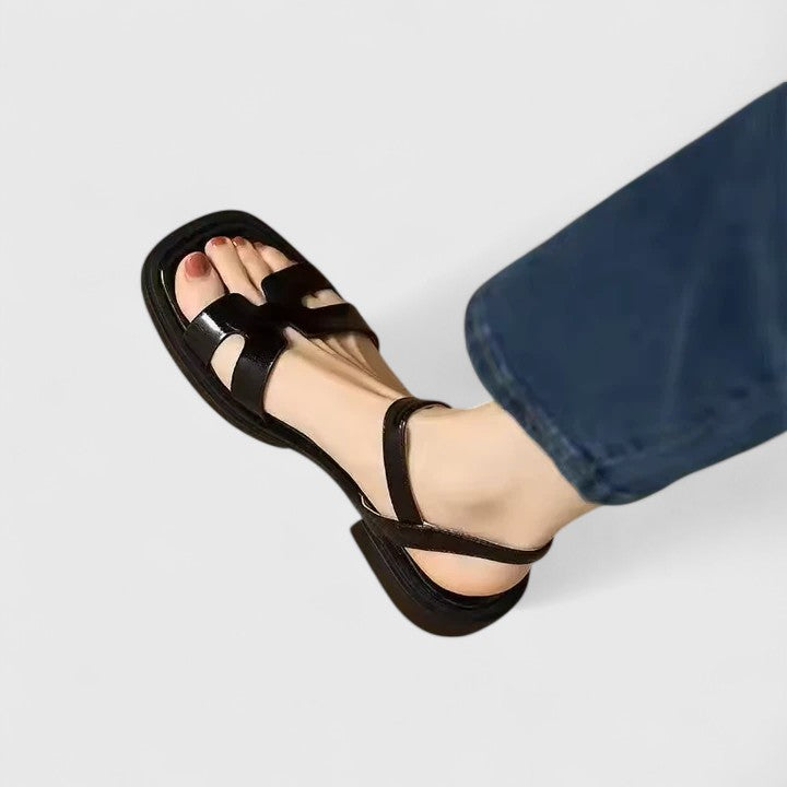 Hushmode - Elegant Low Block Heel Sandals - afbeelding 3