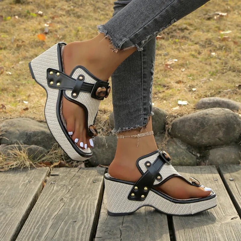Hushmode - Retro Block Heel Sandal - afbeelding 4