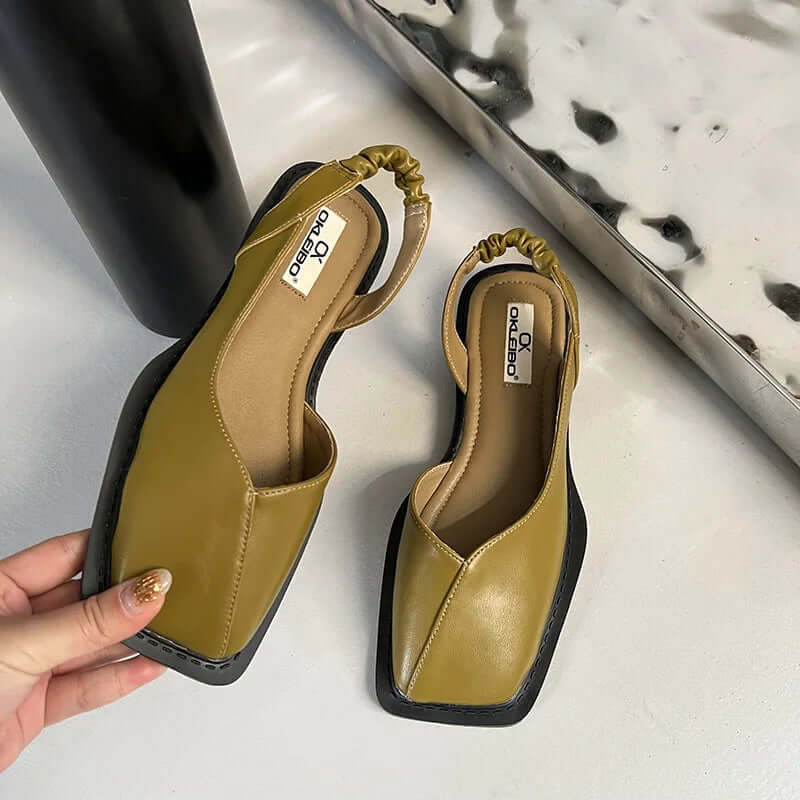 Hushmode - Square Toe Slip-On Flats - afbeelding 3