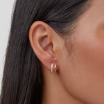 Hushmode - 18K Gold & Crystal Claw Earrings 4
