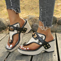Hushmode - Retro Block Heel Sandal 2