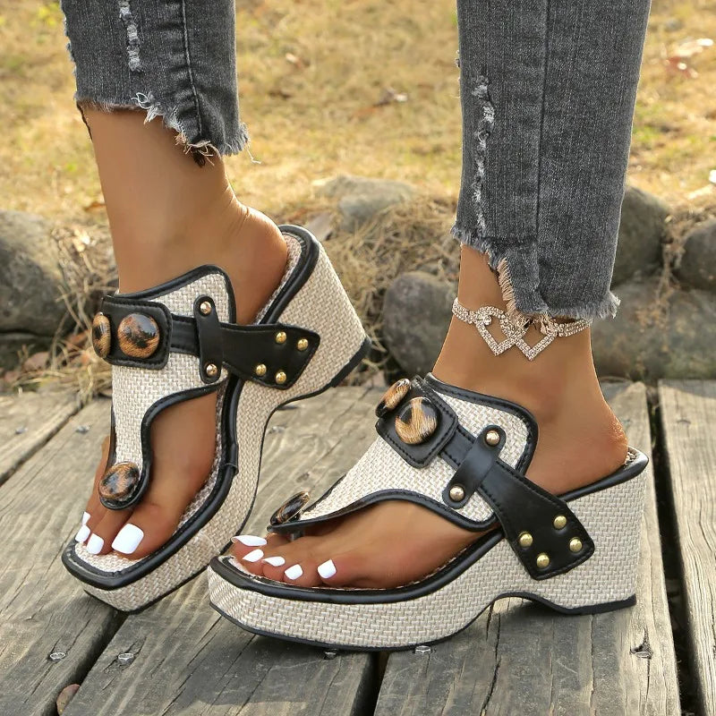 Hushmode - Retro Block Heel Sandal - afbeelding 2
