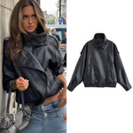 Hushmode - Leather turtleneck jacket 12