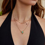 Hushmode - Vintage Round Amazonite Necklace 2
