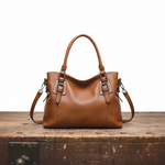 Hushmode - Structured Leather Shoulder Bag 4