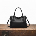 Hushmode - Structured Leather Shoulder Bag 5