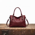 Hushmode - Structured Leather Shoulder Bag 6