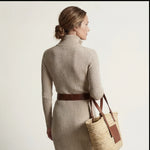 Hushmode - Contrast Knit Midi Dress 3