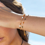 Hushmode - Agate & Pearl Bead Bracelet 9