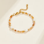 Hushmode - Agate & Pearl Bead Bracelet 1