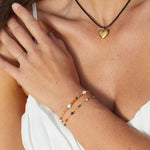 Hushmode - Agate & Pearl Bead Bracelet 6