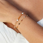 Hushmode - Agate & Pearl Bead Bracelet 2