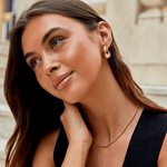 Hushmode -  Gold Teardrop Earrings 3