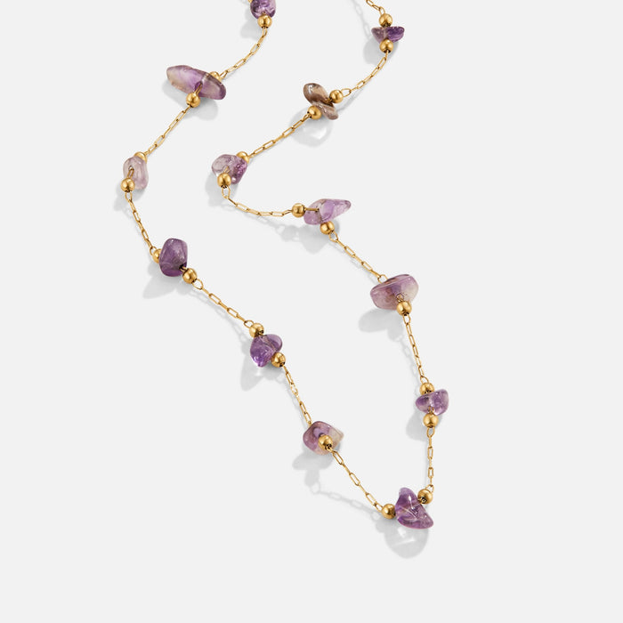 Hushmode - Amethyst Crystal Bead Necklace