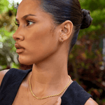 Hushmode - Triple Gold Hoop Earrings 7