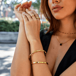 Hushmode - Golden Bamboo Bangle 4