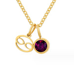 Hushode - Astria Zodiac Birthstone Necklace 11