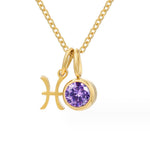 Hushode - Astria Zodiac Birthstone Necklace 8
