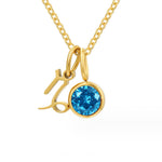 Hushode - Astria Zodiac Birthstone Necklace 17