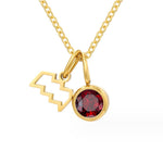 Hushode - Astria Zodiac Birthstone Necklace 7