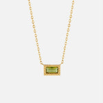 Hushmode - Baguette Birthstone Necklace 11