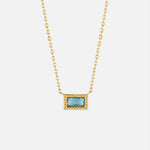 Hushmode - Baguette Birthstone Necklace 5