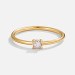 Hushmode - Birthstone 18K Gold Rings 14