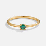 Hushmode - Birthstone 18K Gold Rings 12