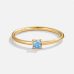 Hushmode - Birthstone 18K Gold Rings 8