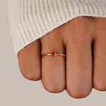 Hushmode - Birthstone 18K Gold Rings 17