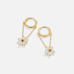 Hushmode - Blooming Petal Crystal Earrings 1
