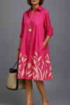Hushmode - Botanical Midi Shirt Dress 4