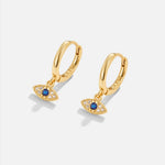 Hushmode - Blue Evil Eye Earrings 4