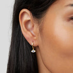 Hushmode - Blue Evil Eye Earrings 2