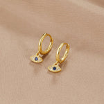Hushmode - Blue Evil Eye Earrings 1