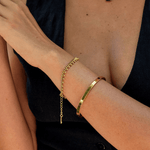 Hushmode - Brie Cuban Chain Droplet Bracelet 2