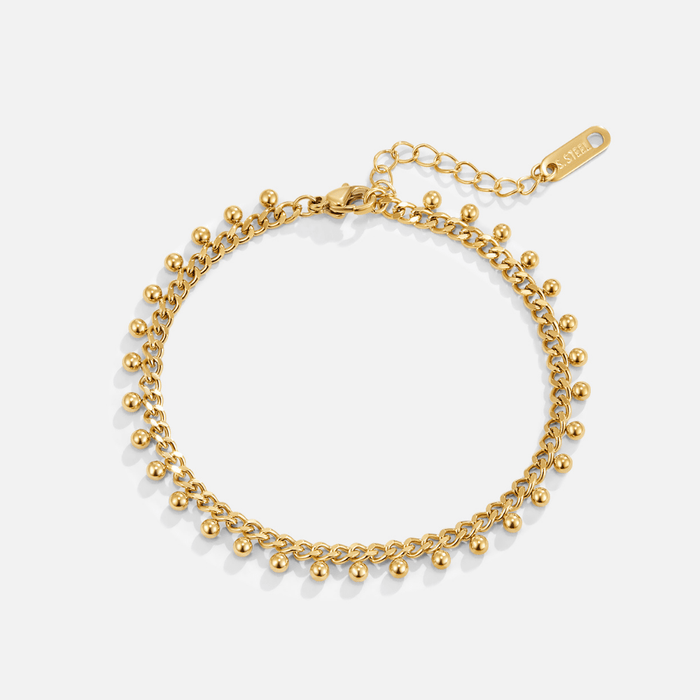 Hushmode - Brie Cuban Chain Droplet Bracelet