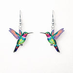 Hushmode - Acrylic hummingbird earrings 7