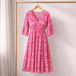 Hushmode - V-neck long dress 13