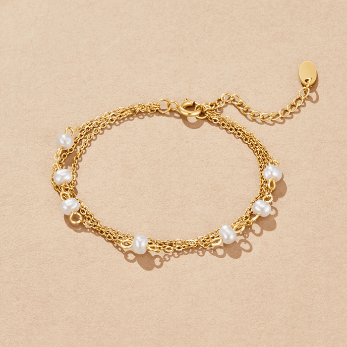 Hushmode - Callie Layered Pearl Bracelet