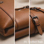 Hushmode - Structured Leather Shoulder Bag 3