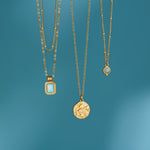 Hushmode - Celeste Gold Disc Necklace 6
