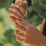 Hushmode - Chunky Pearl 18K Gold Ring 7