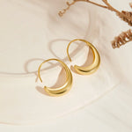 Hushmode - Classic Drop Hoop Earrings 7