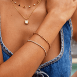 Hushmode - Gold Tennis Bracelet 5