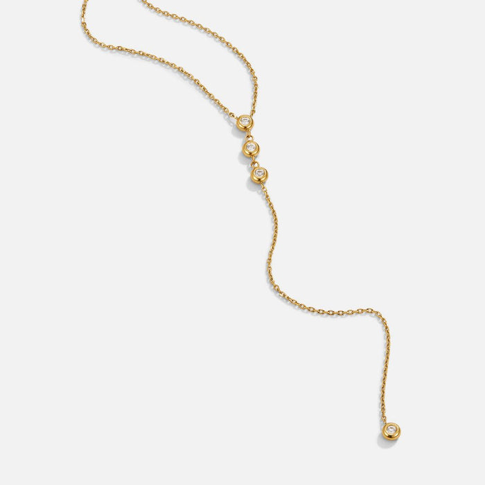 Hushmode - Crystal Eve Lariat Necklace