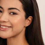 Hushmode - Crystal Leaf Stud Earrings 4