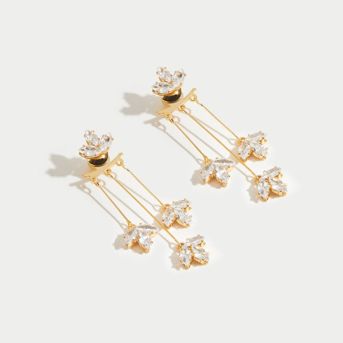 Hushmode - Crystal Waterfall Earrings