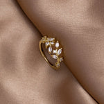 Hushmode - 18K Gold Crystal Vine Ring 4