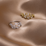 Hushmode - 18K Gold Crystal Vine Ring 3
